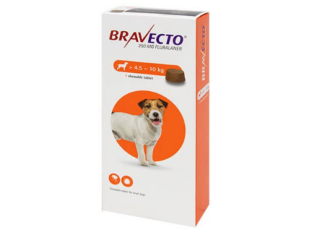 BRAVECTO TABLET FOR DOGS 4.5-10 kg - 250Mg on Sale